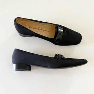 Salvatore Ferragamo Black Loafers